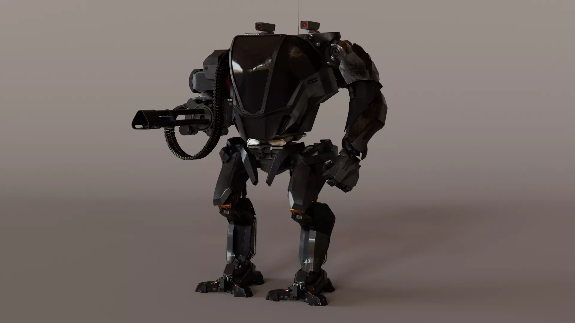 Mecha robot 3D model_0