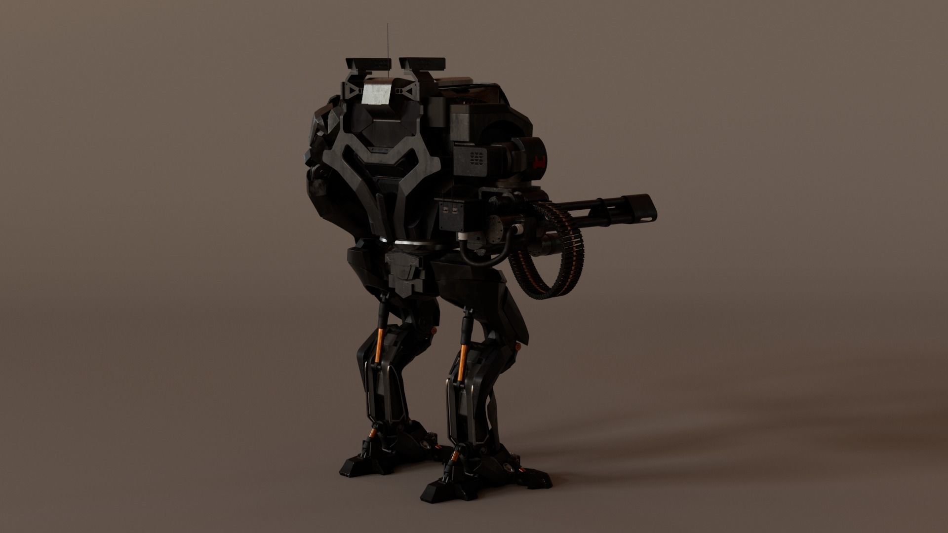 Mecha robot 3D model_9