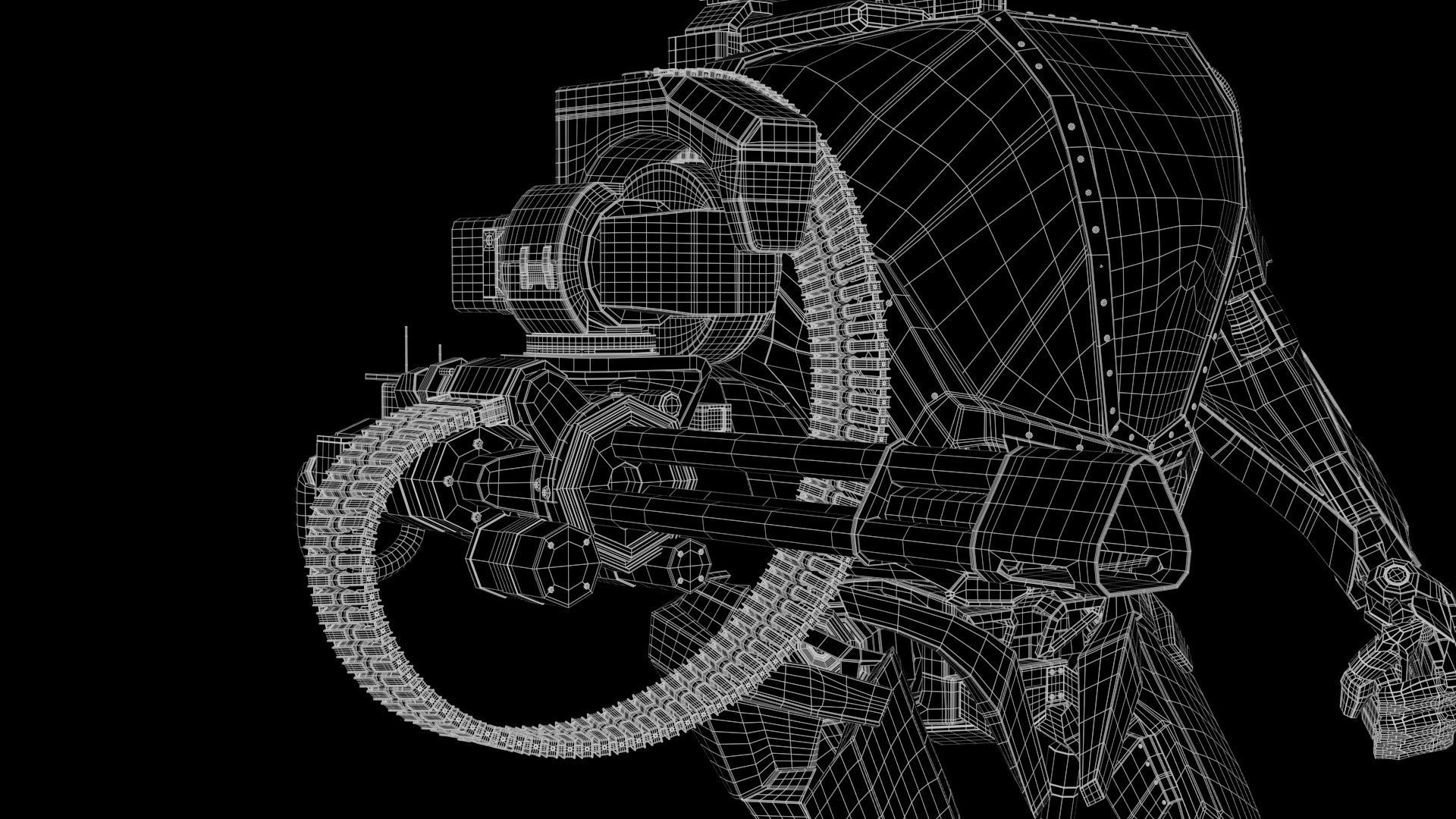 Mecha robot 3D model_21