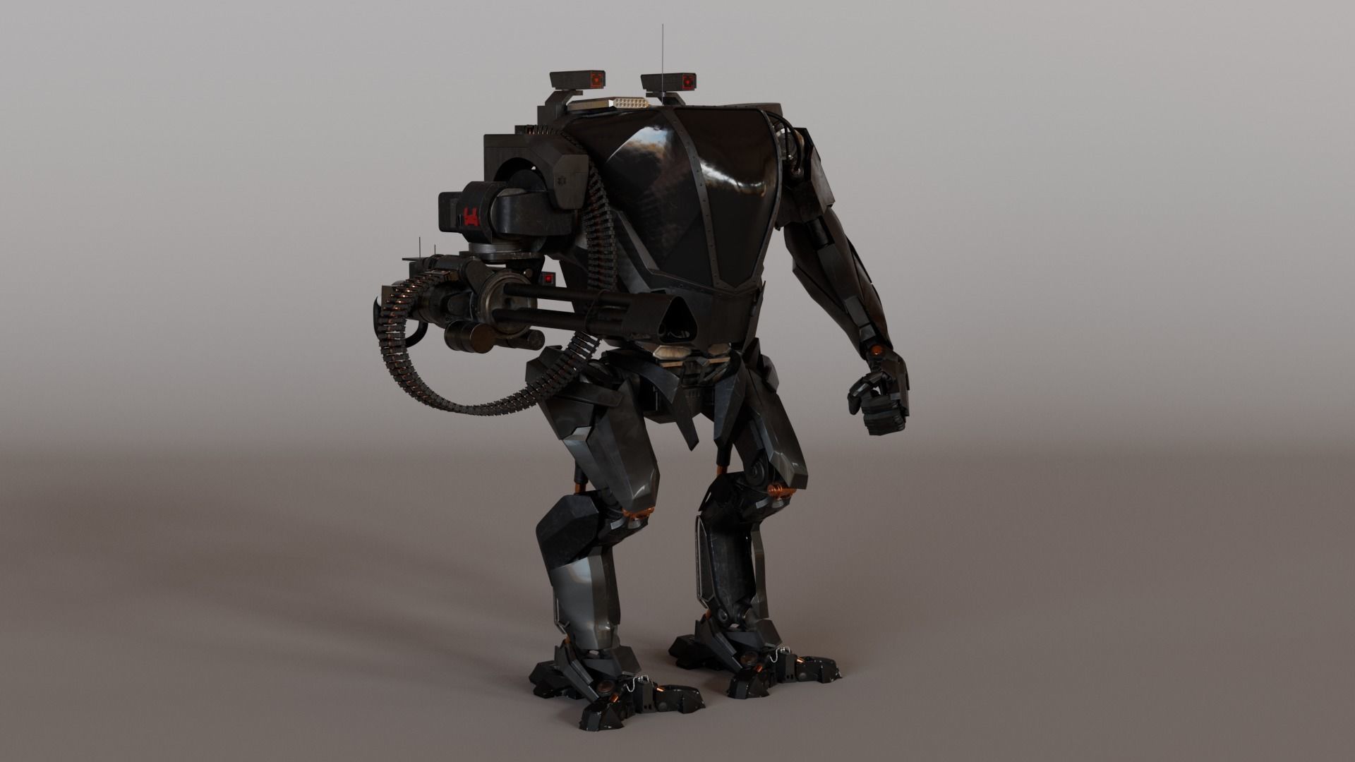 Mecha robot 3D model_6
