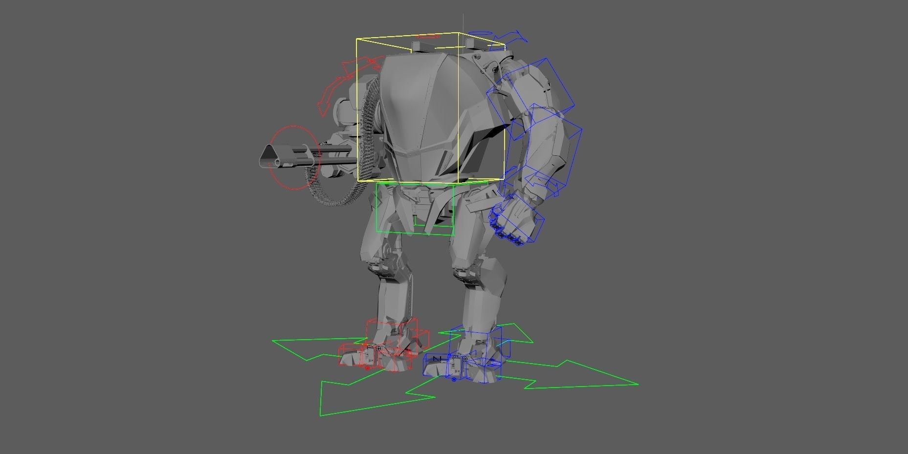 Mecha robot 3D model_19