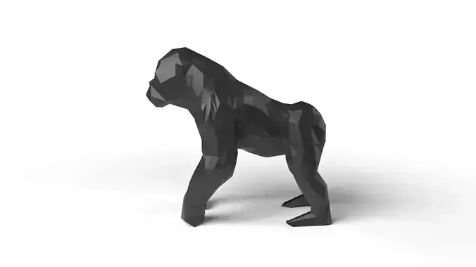 Gorilla Low Poligonal