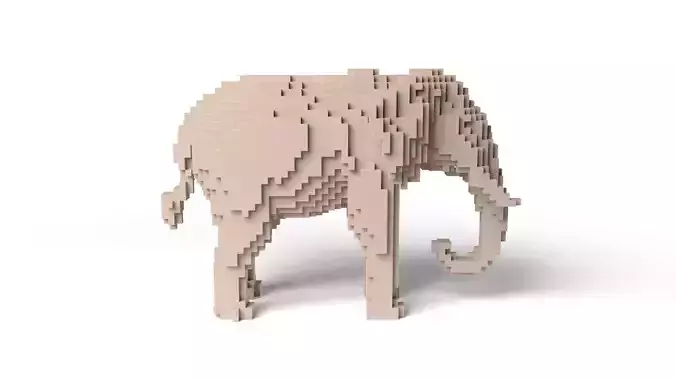 Elephant Minecraft Voxel