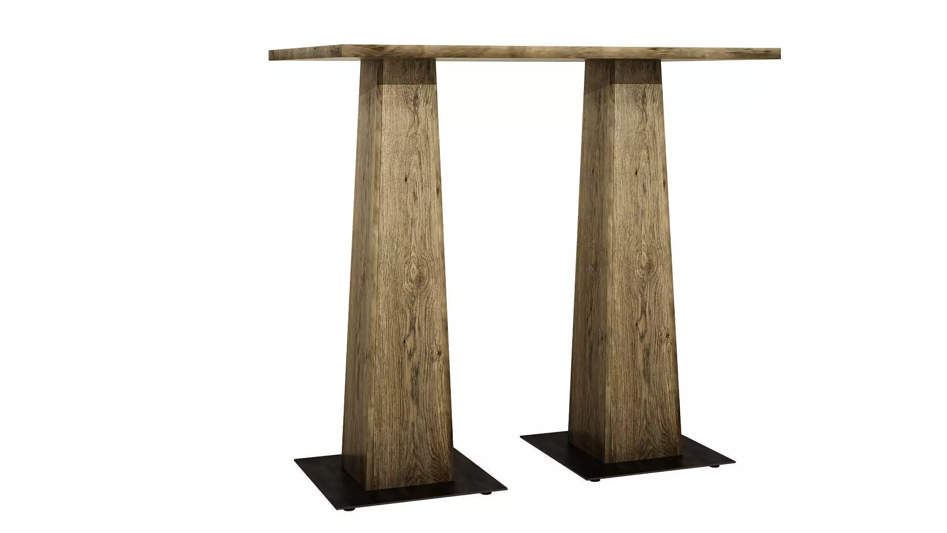Modern wooden table 210 3D model_0
