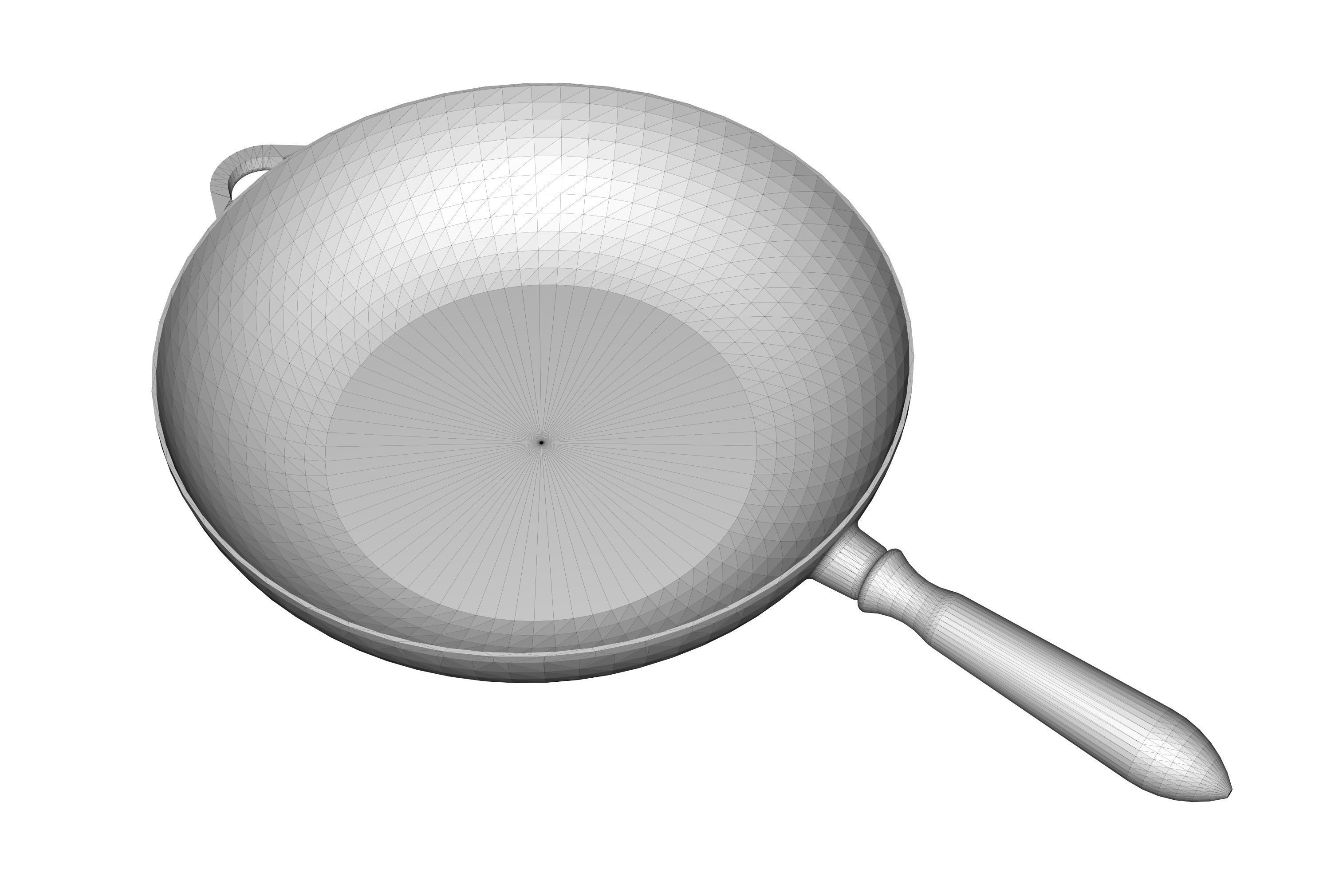 Pan fry 3D model_2