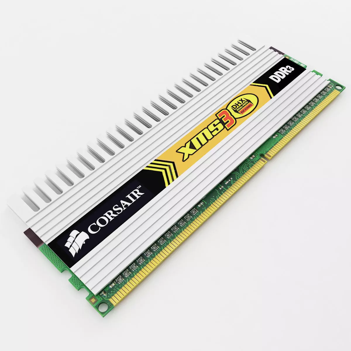 XMS DDR3  DHX Ram 3D model_0