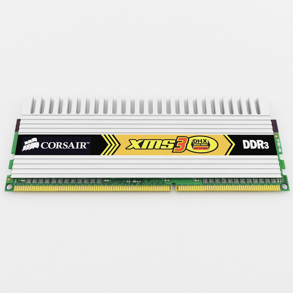 XMS DDR3  DHX Ram 3D model_2