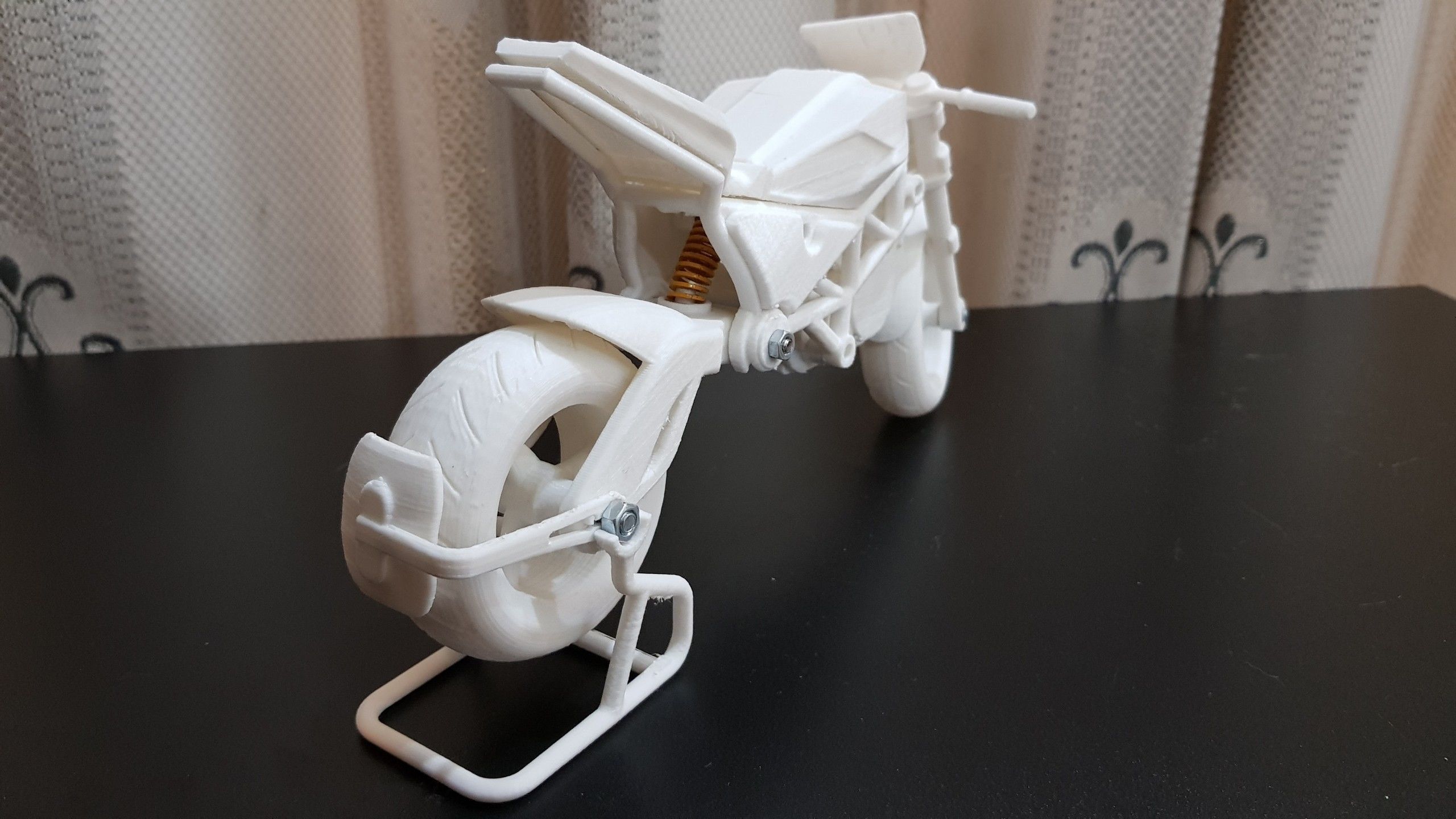 Naked bike Ducati V-Twins 3D print model_1
