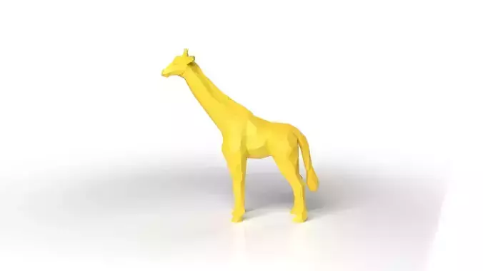 Giraffe Low Poligonal