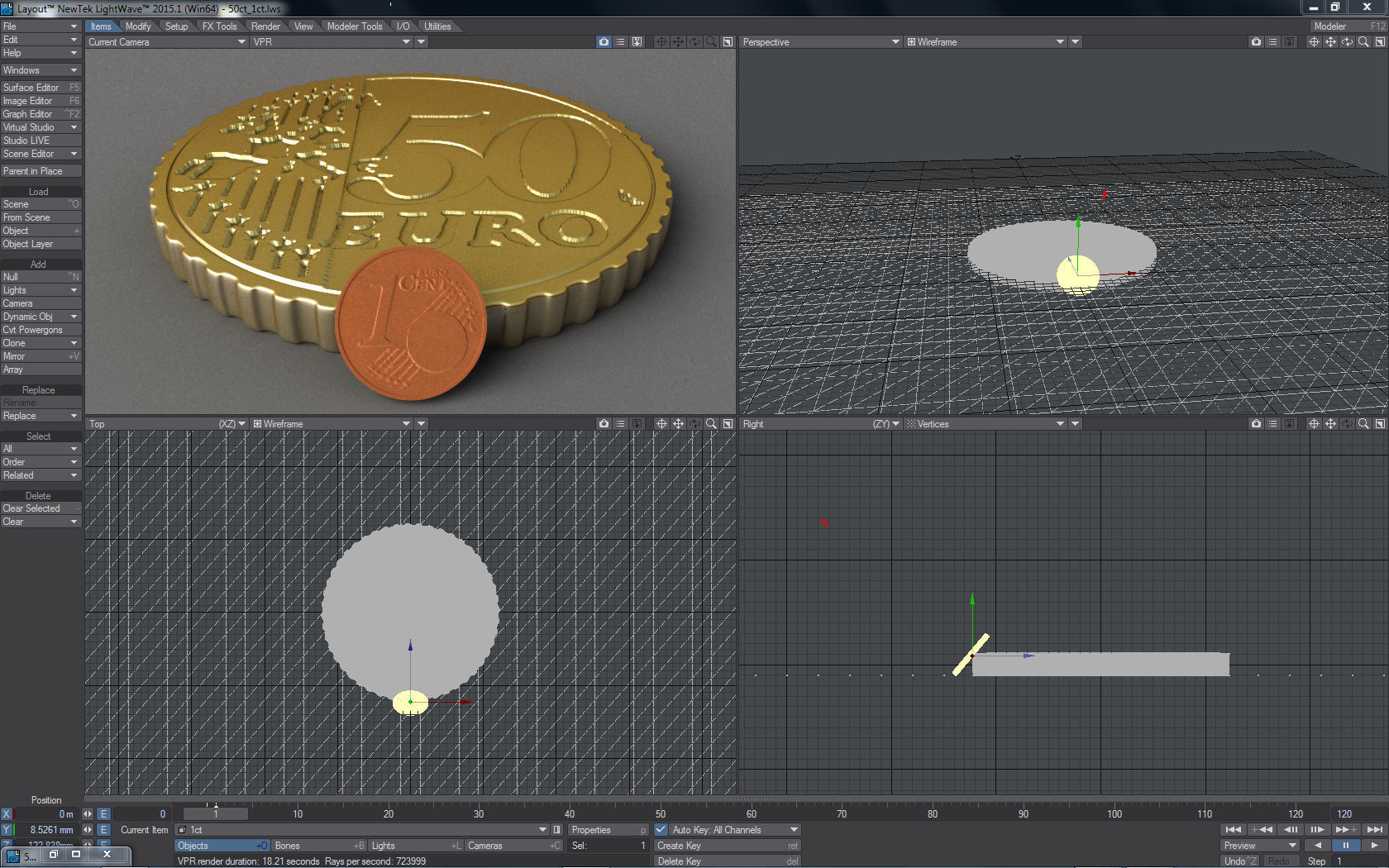 Money euro coin Free 3D model_7