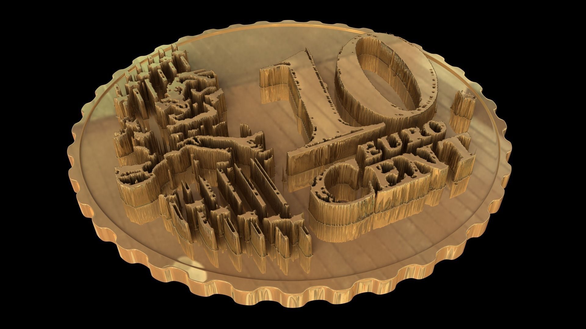 Money euro coin Free 3D model_12