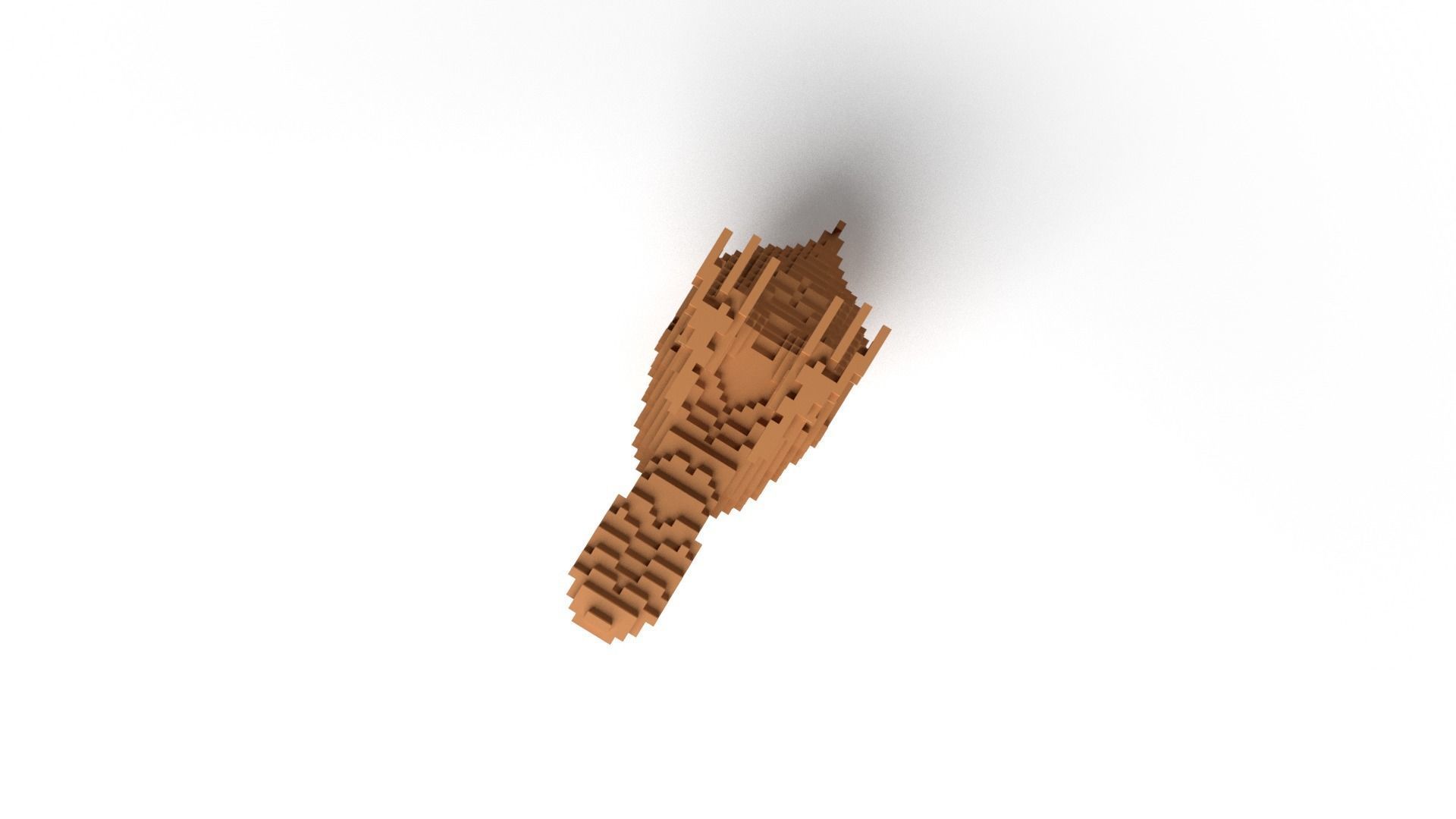 Hawk Minecraft Voxel Low-poly 3D model_8