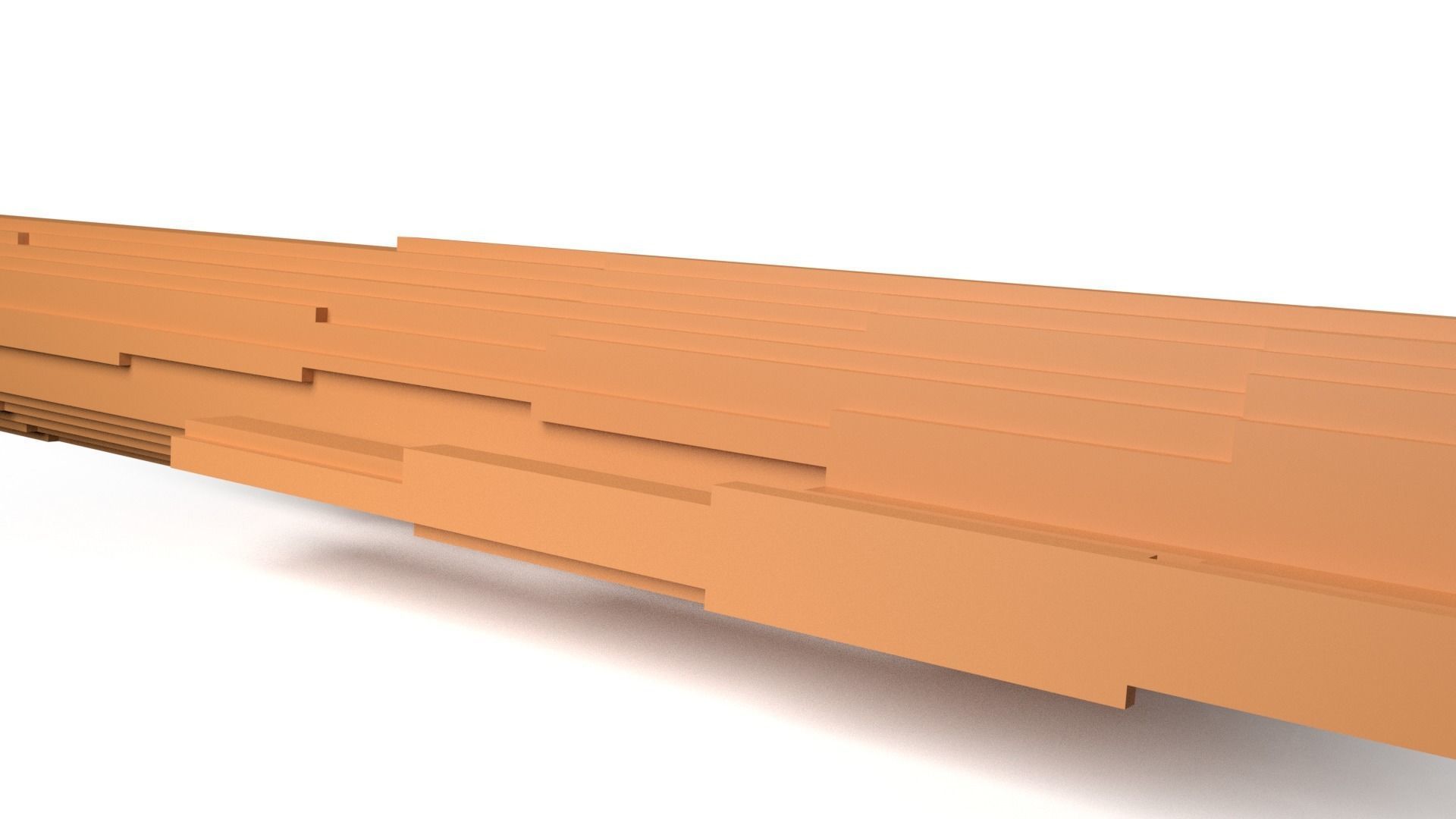 HippoII Minecraft Voxel Low-poly 3D model_4