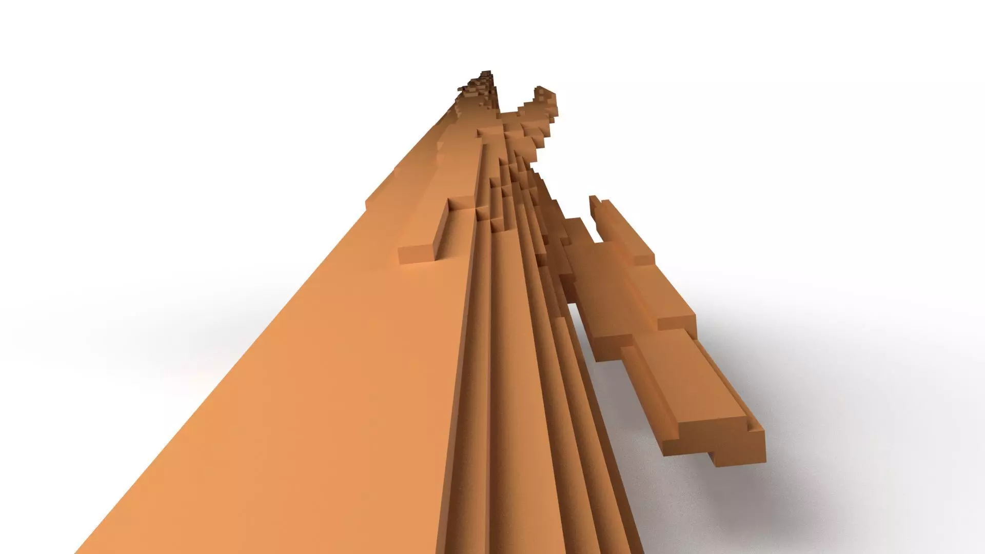 HippoII Minecraft Voxel Low-poly 3D model_0