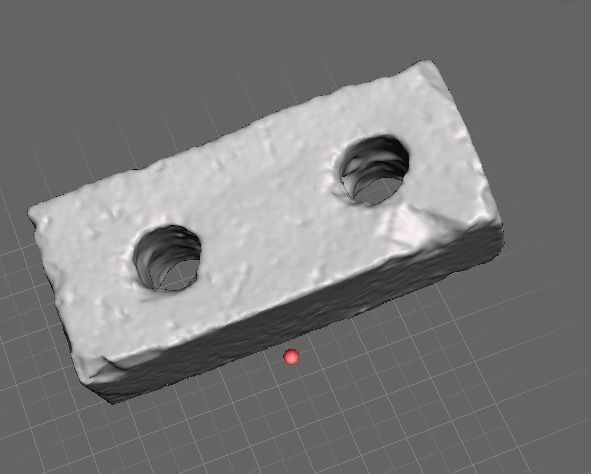 Red clay brick 3D model_2