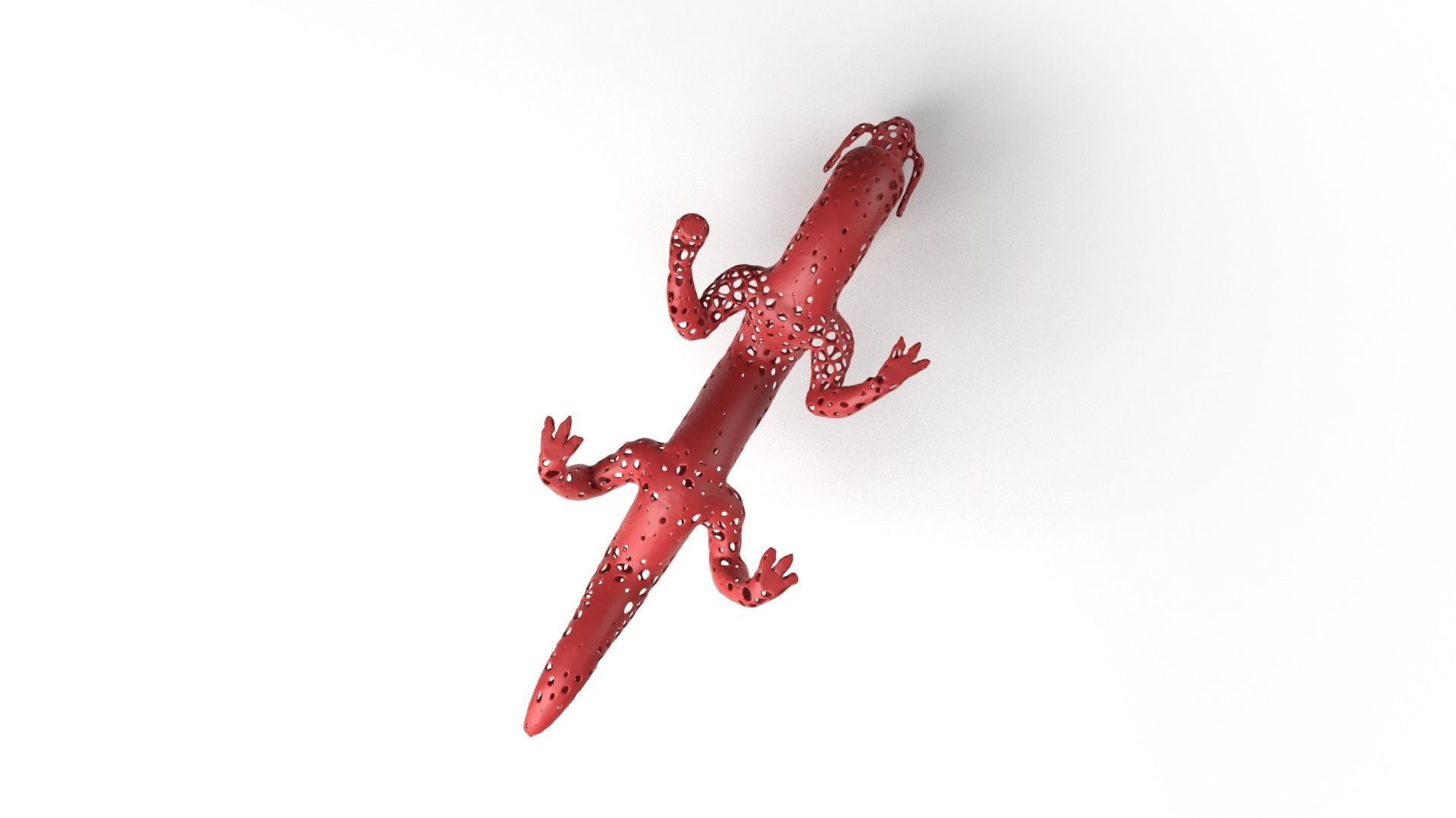 Dragon Voronoi Low-poly 3D model_8