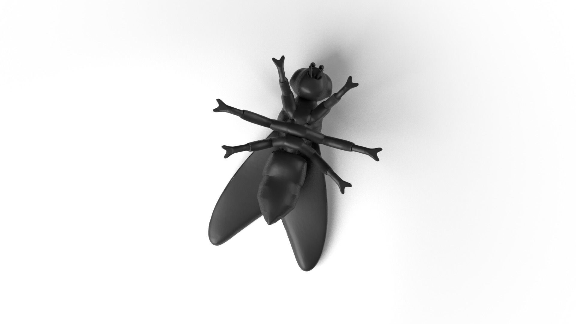 Fly Dust Voronoi Low-poly 3D model_8