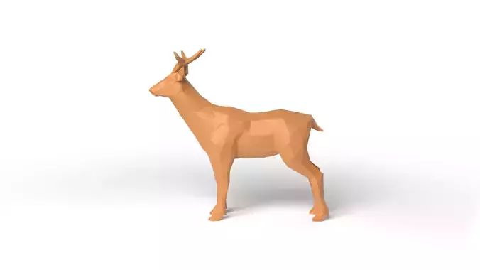 Deer Low Poligonal