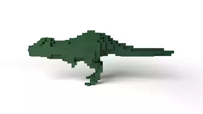 Tyrannosaurus Minecraft Voxel