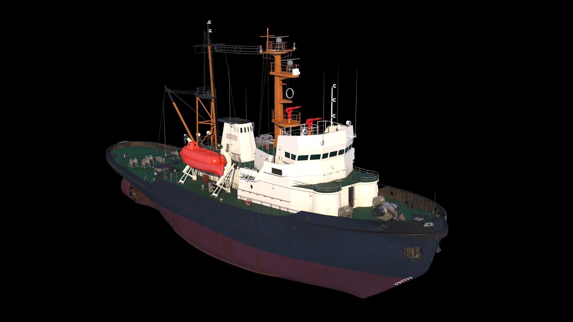 Border patrol ships project 745p 3D model_1
