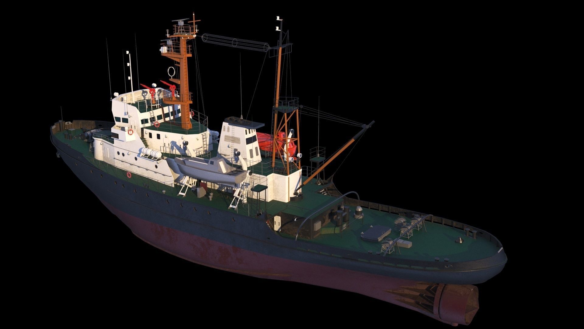 Border patrol ships project 745p 3D model_7