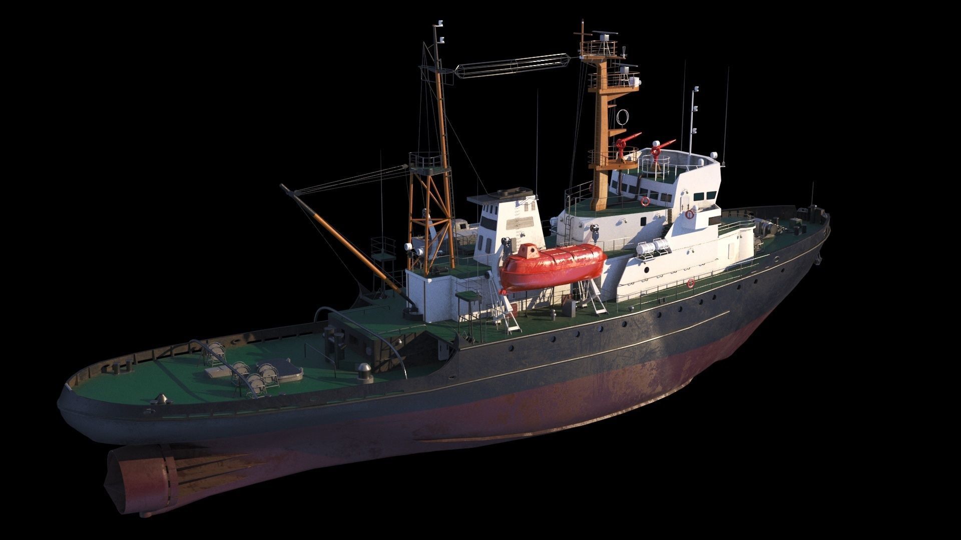 Border patrol ships project 745p 3D model_5