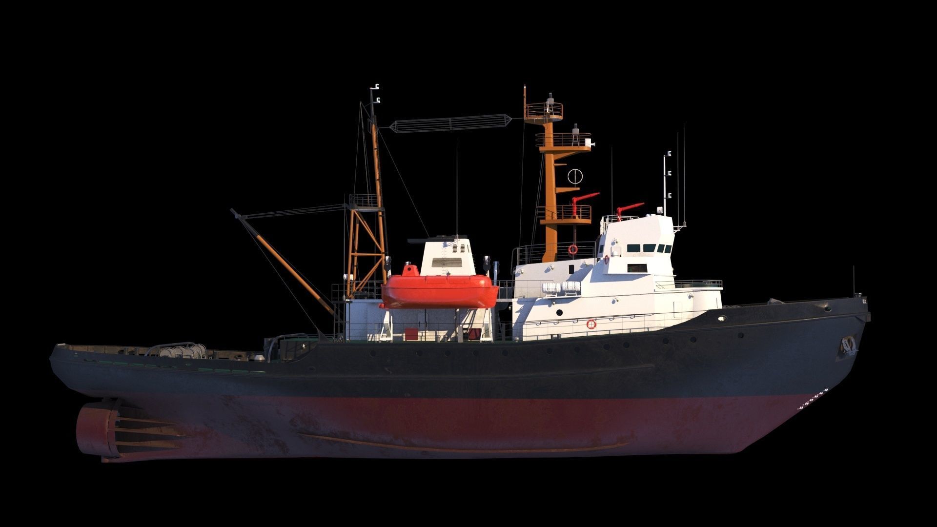 Border patrol ships project 745p 3D model_3