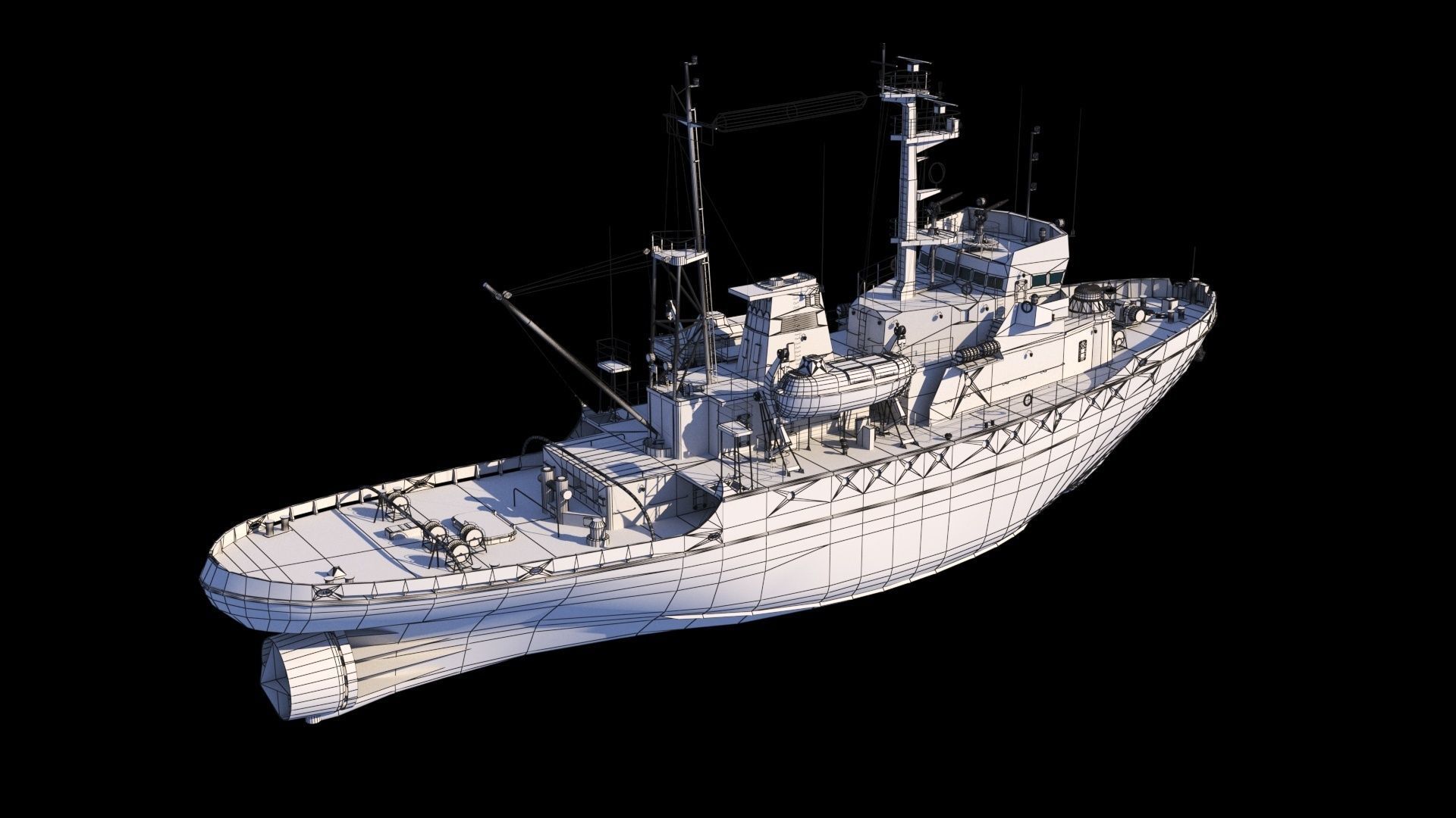 Border patrol ships project 745p 3D model_14