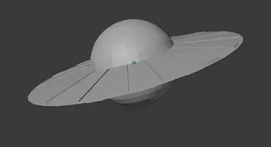 Lowpoly UFO spaceship