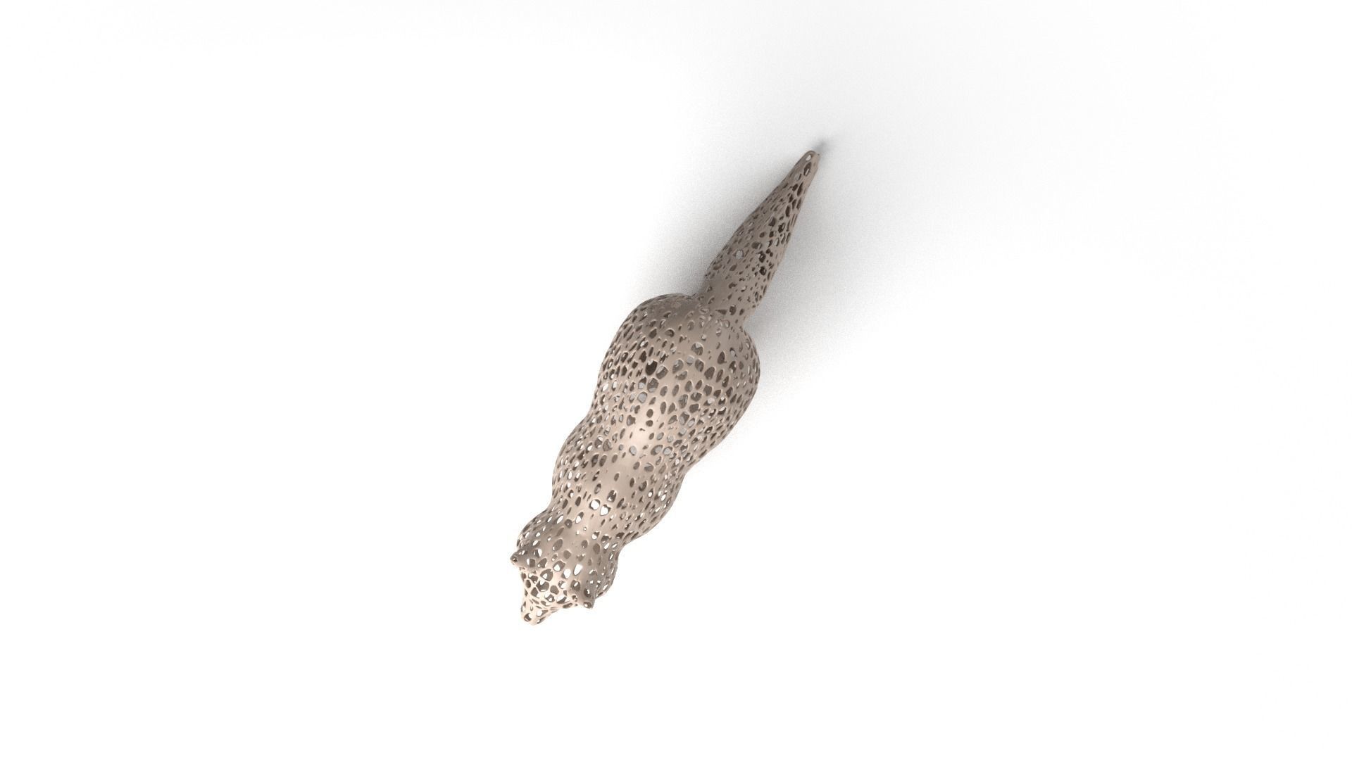 Raccoon Voronoi Low-poly 3D model_7