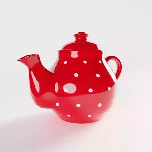 Polka Dot Teapot 3D model