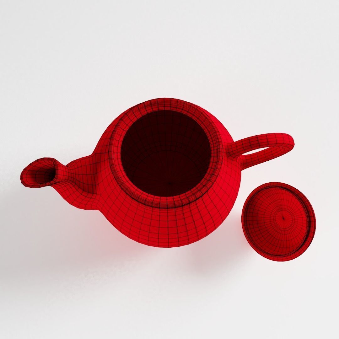 Polka Dot Teapot 3D model_3