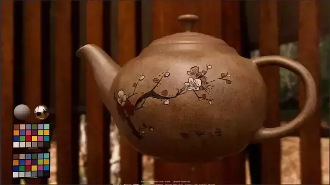 Traditional Painted Teapot