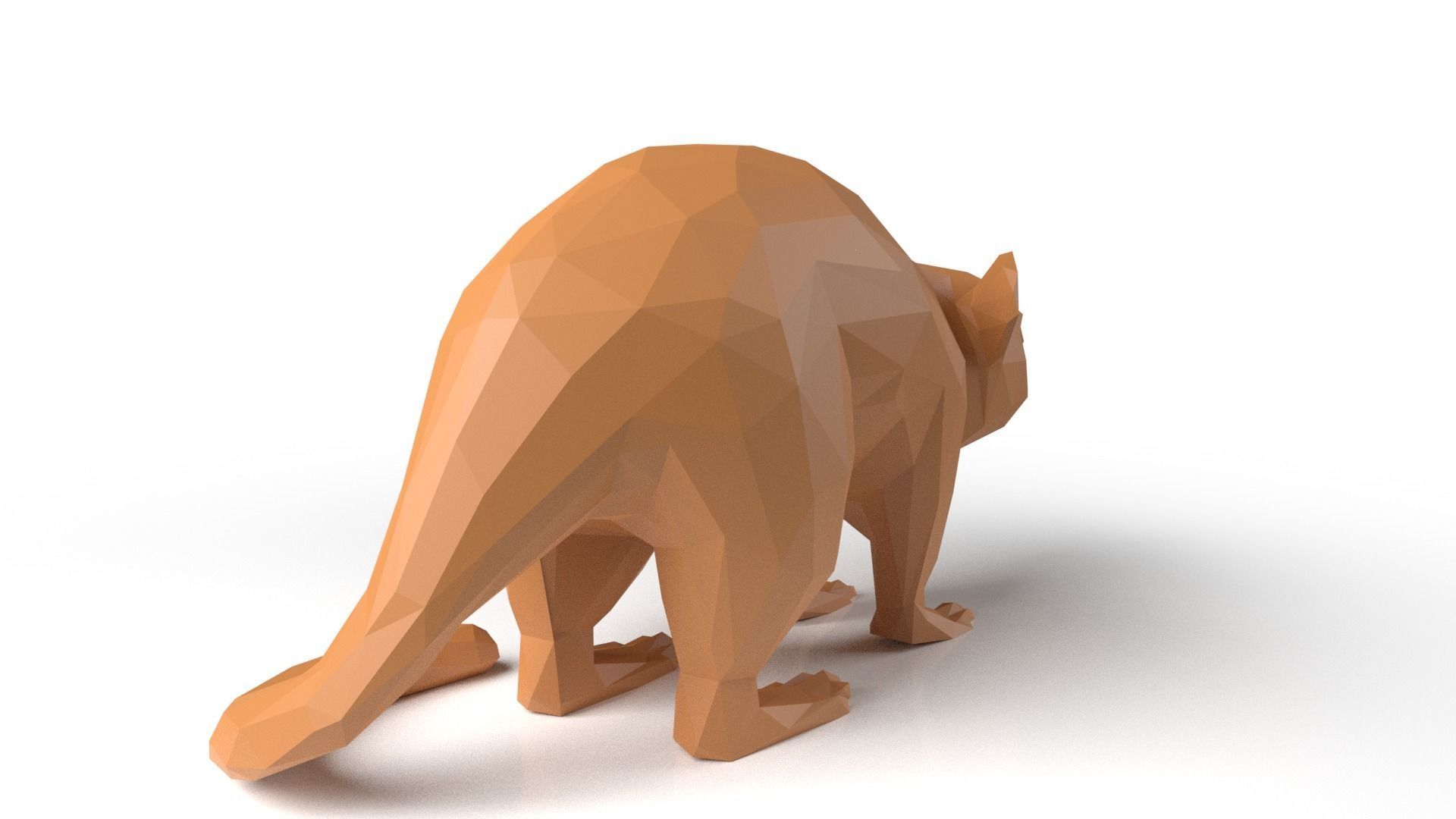 Mouse Low Poligonal Low-poly 3D model_4