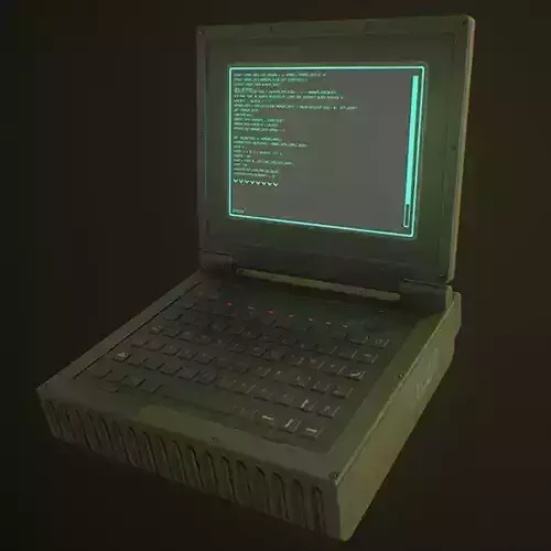 Military Laptop Free 3D model