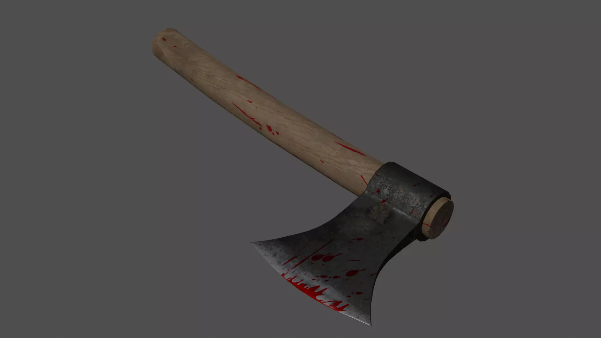 Bloody Axe Free low-poly 3D model