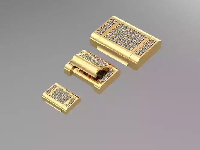 lock for chain trend  3 size-  necklace bracelet just STL