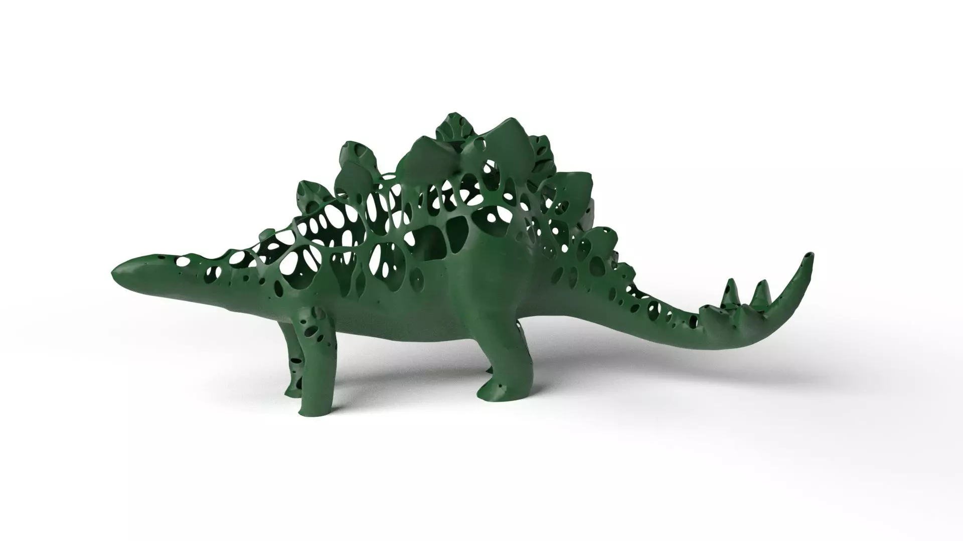 StegosaurusDinosaur Dust Voronoi Low-poly 3D model_0