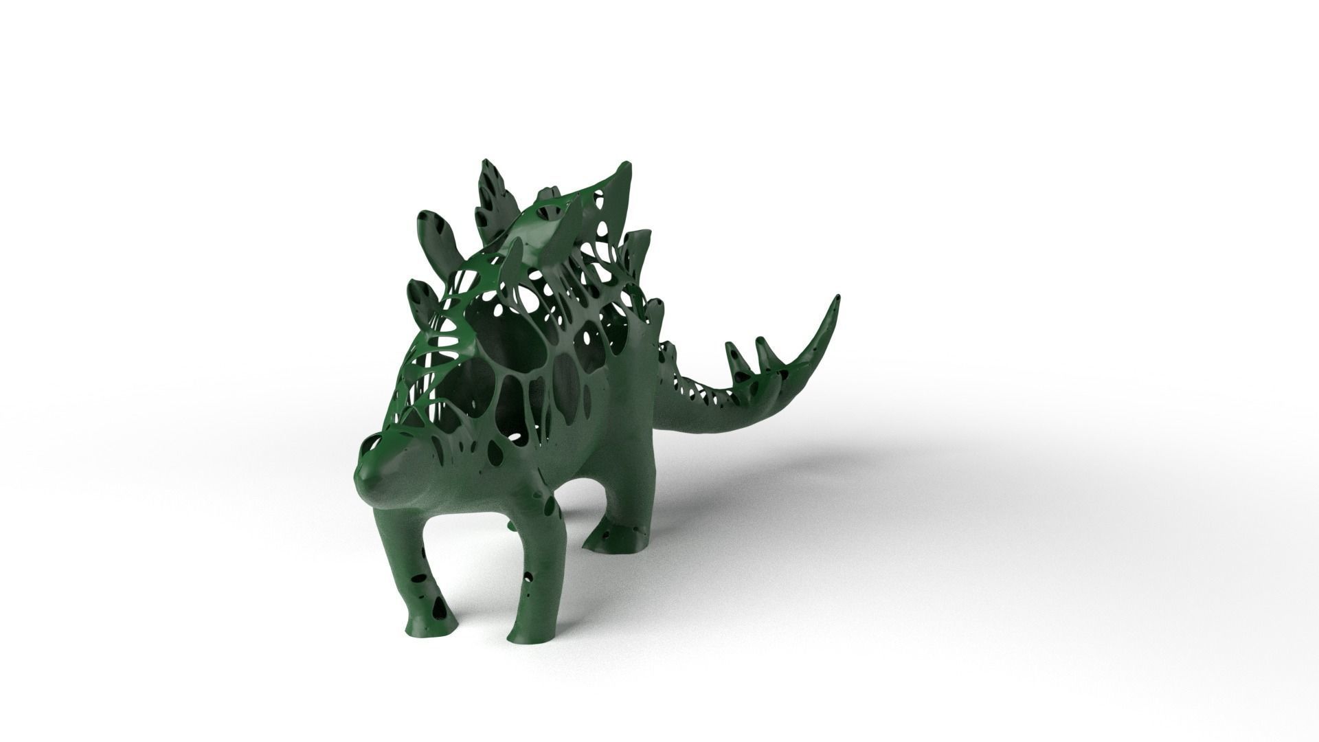 StegosaurusDinosaur Dust Voronoi Low-poly 3D model_2