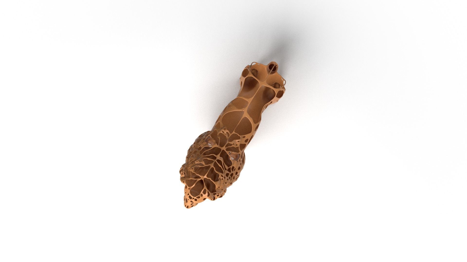 Lion Dust Voronoi Low-poly 3D model_7