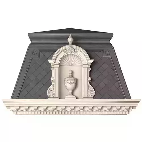 Roof fasad set 3D model