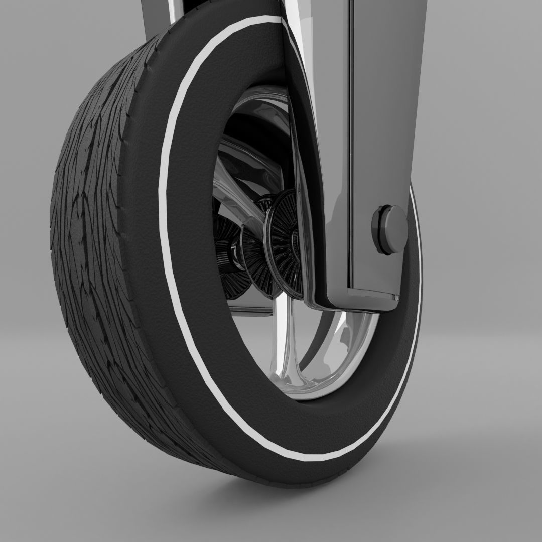 Scifi Robot Low-poly 3D model_12