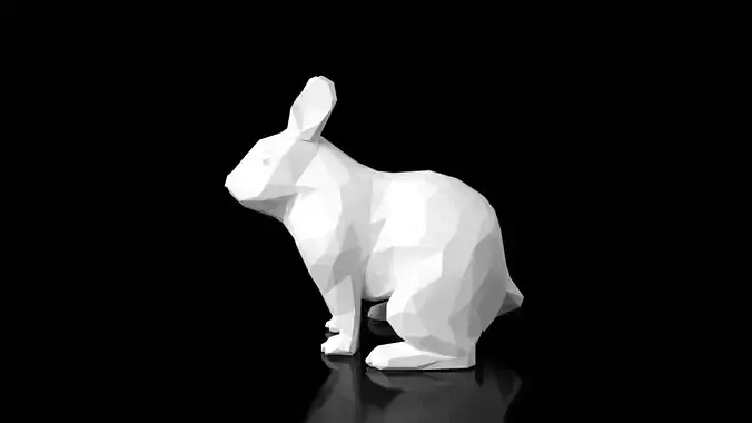 Rabbit Low Poligonal