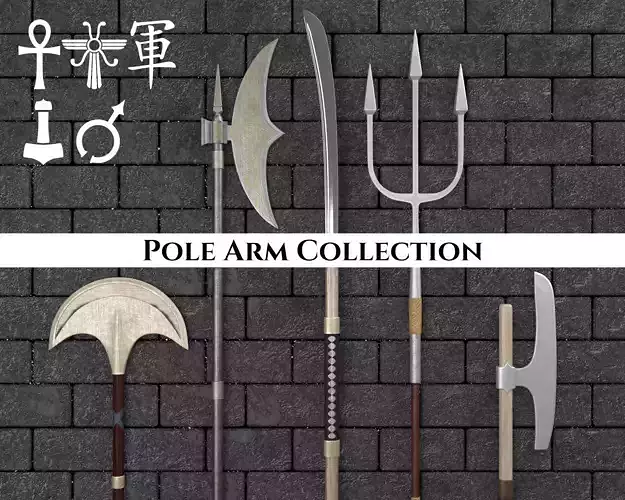 Ancient Collection Weapons Pole Arms 