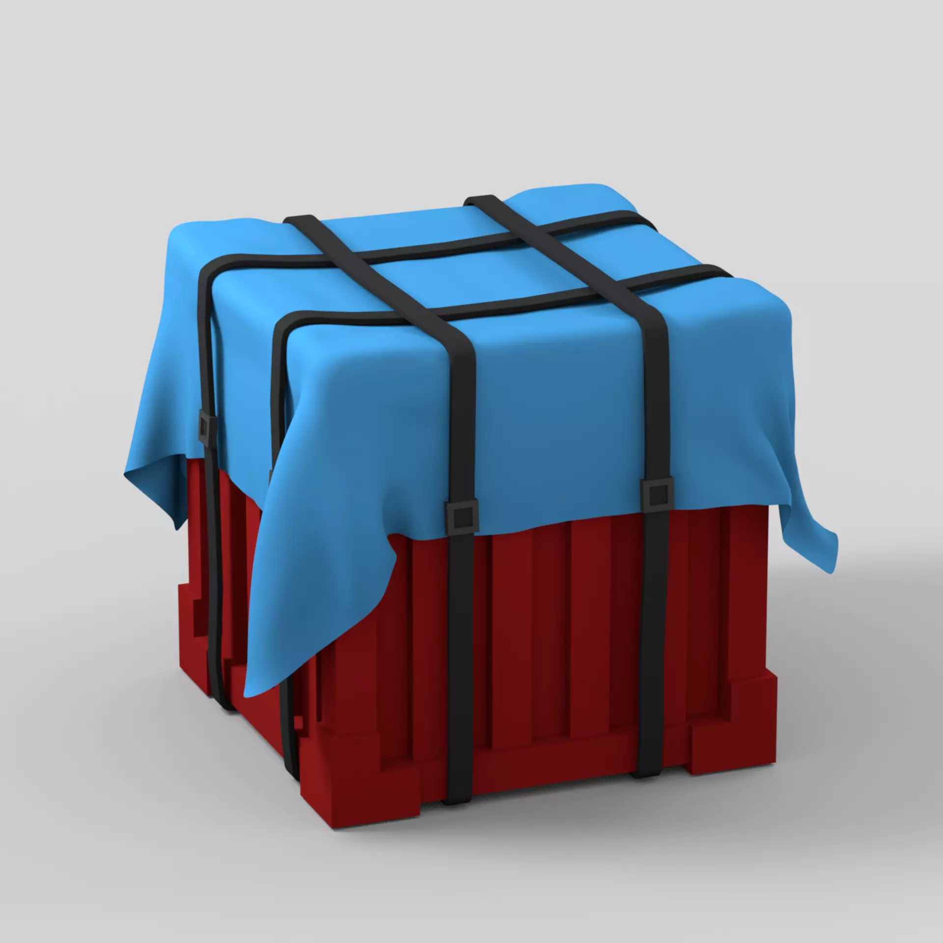 Pubg Airdrop With Parachute 3D model