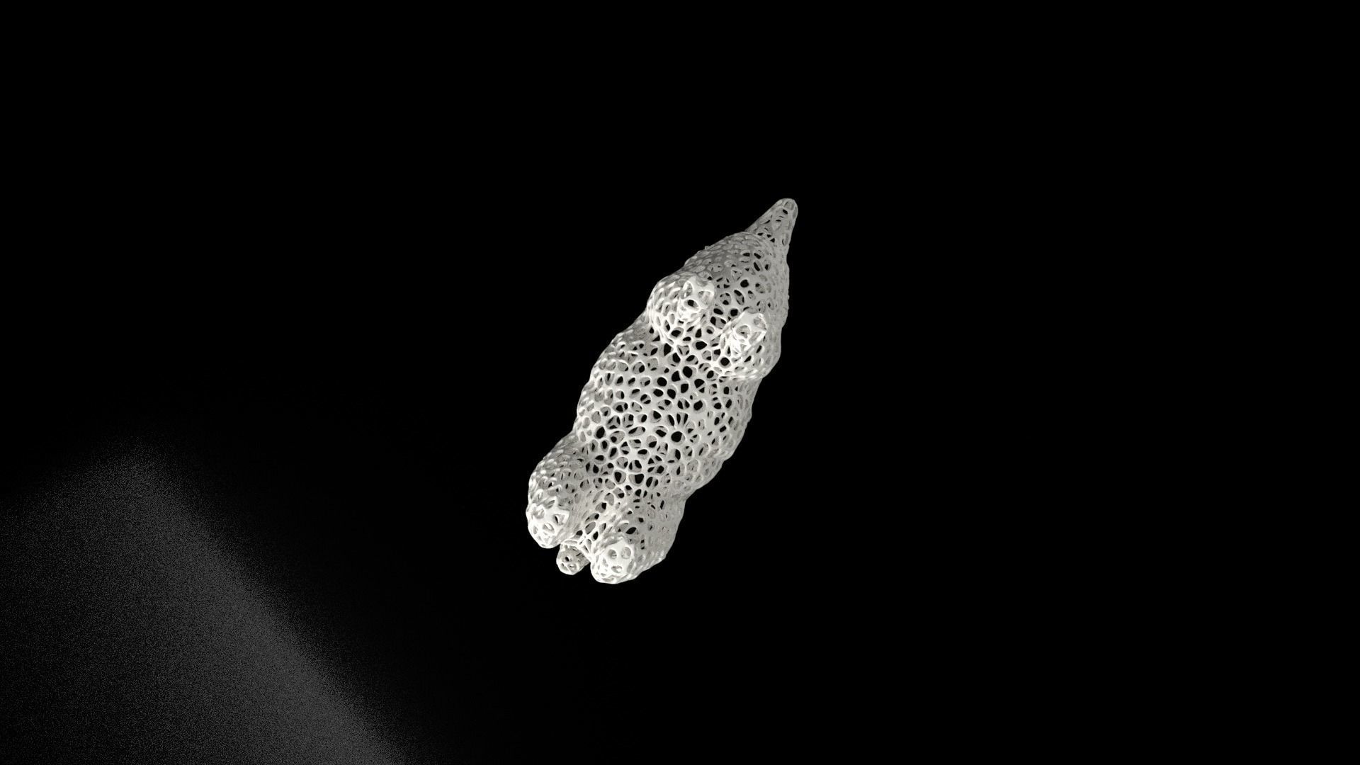 Sheep Voronoi Low-poly 3D model_8