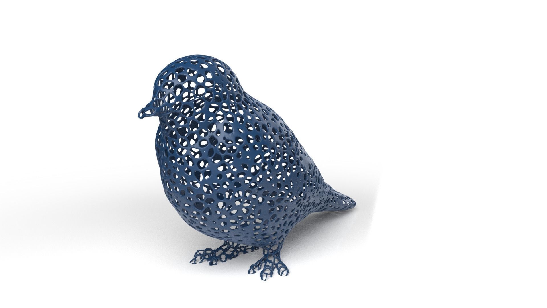 Swallow Voronoi Low-poly 3D model_1