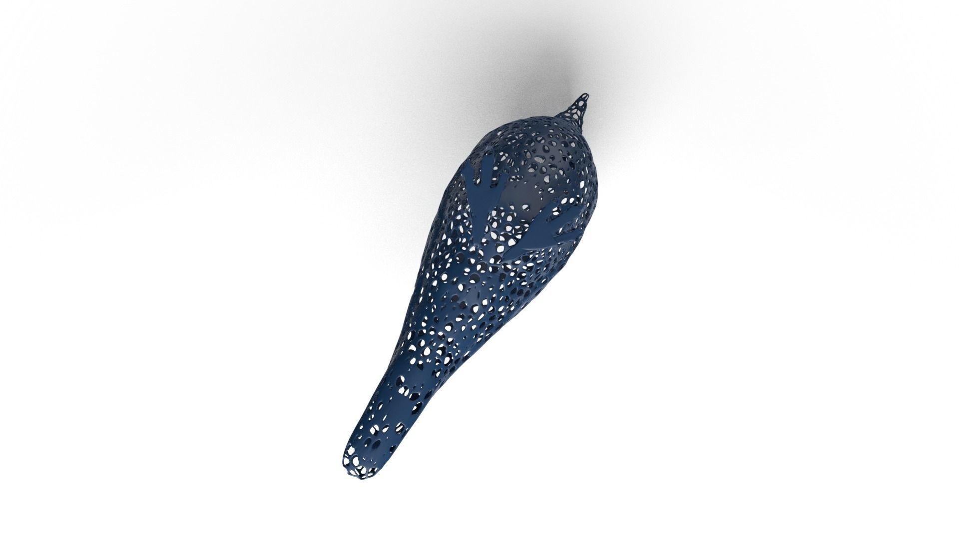 Swallow Voronoi Low-poly 3D model_8