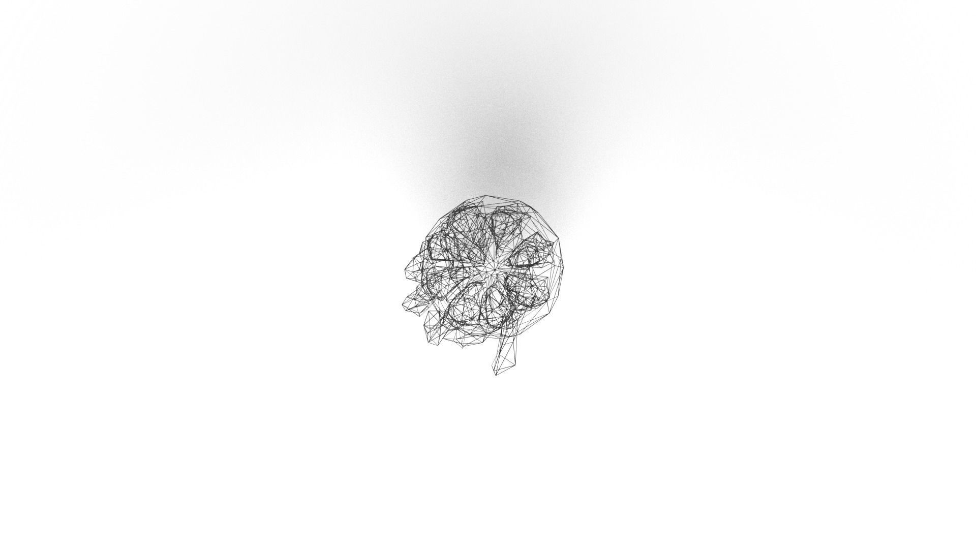 Jellyfish Wireframe Low-poly 3D model_8