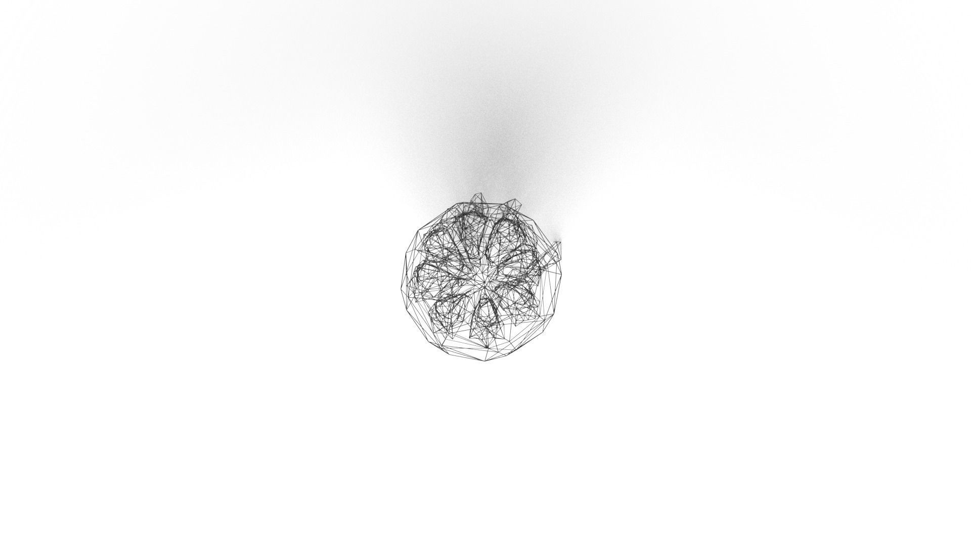 Jellyfish Wireframe Low-poly 3D model_7